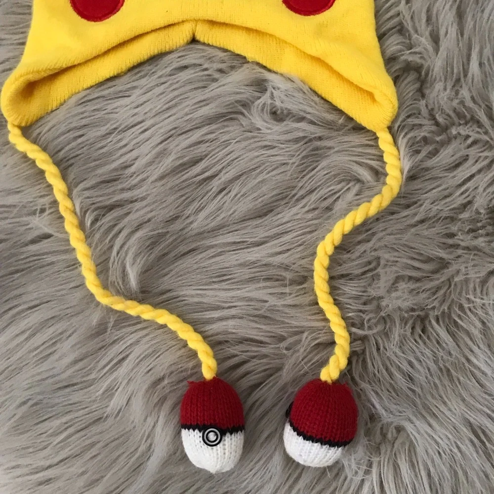 POKÉMON Pikachu Laplander Knit Yellow Hat  | OS
